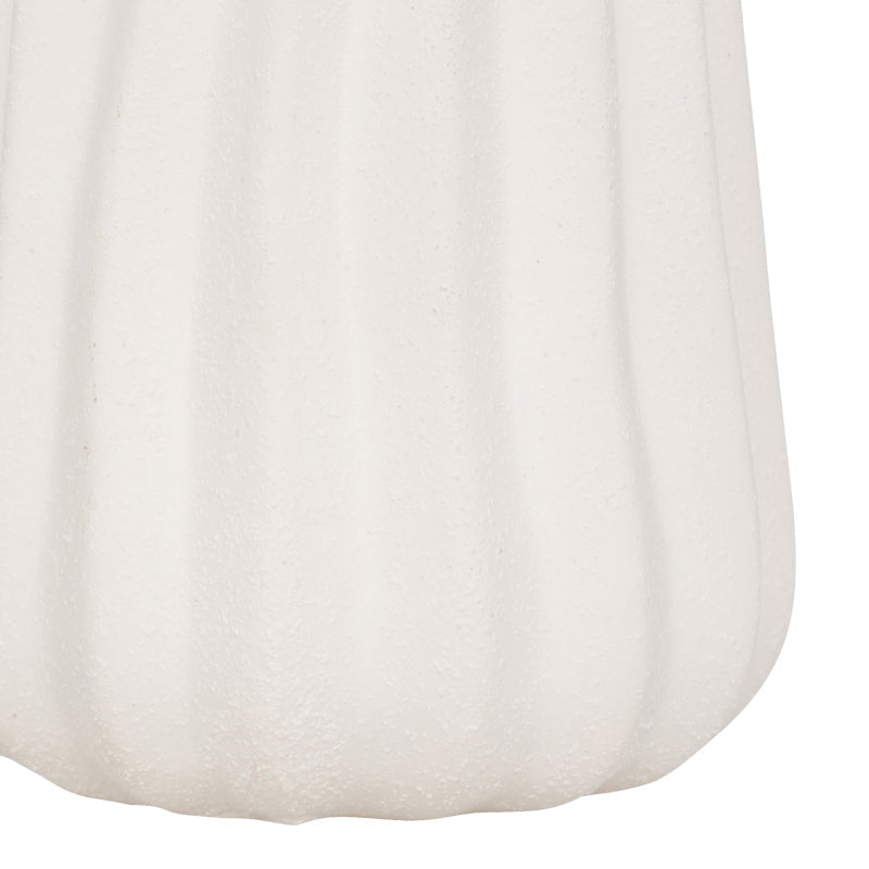 Βάζο Vazy  κεραμικό σε λευκή απόχρωση Φ13x30εκ