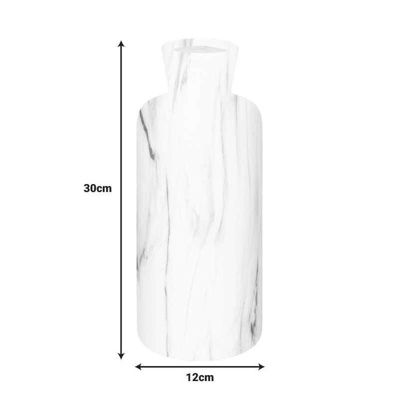 Βάζο Zerzo  κεραμικό σε όψη μαρμάρου Φ12x30εκ