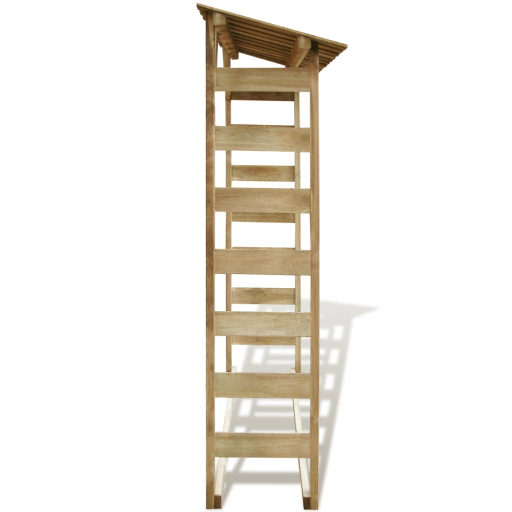 Υπόστεγο Αποθήκευσης Καυσόξυλων 150 x 44 x 176 εκ. Ξύλο Πεύκου