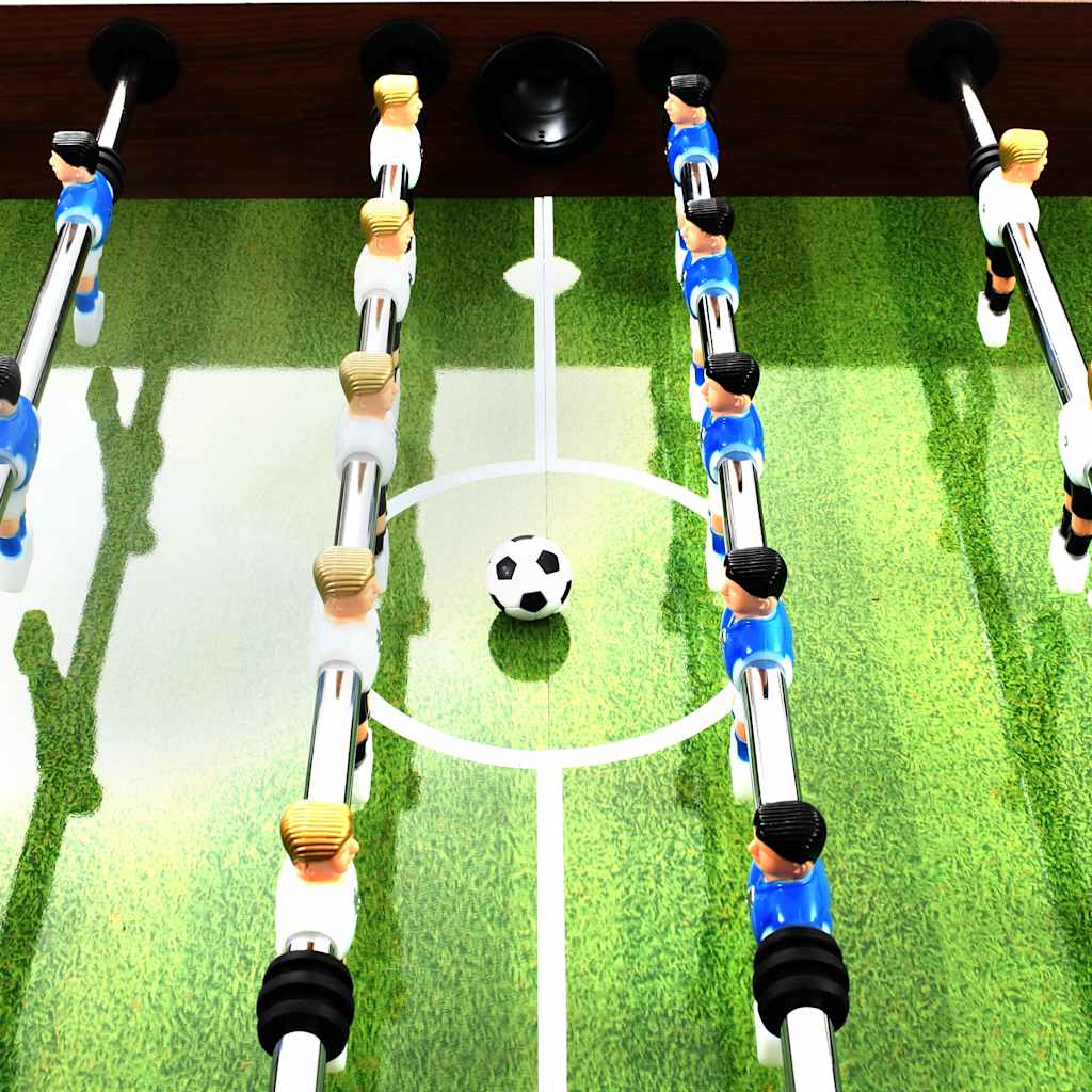 Ποδοσφαιράκι Επιτραπέζιο Καφέ 140x74,5x87,5 εκ. 60 κ. Ατσάλι