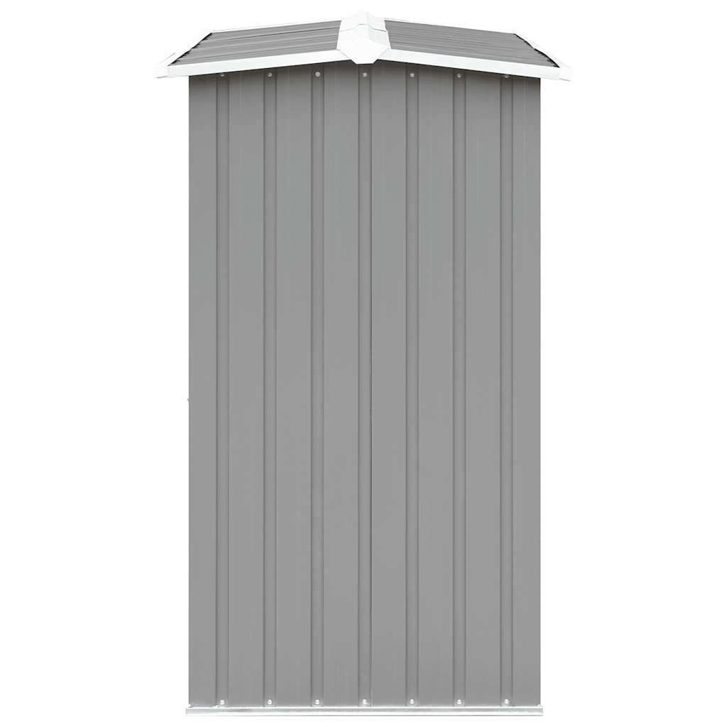 Υπόστεγο Αποθήκευσης Ξύλων Κήπου Γκρι 172x91x154 εκ. Ατσάλι