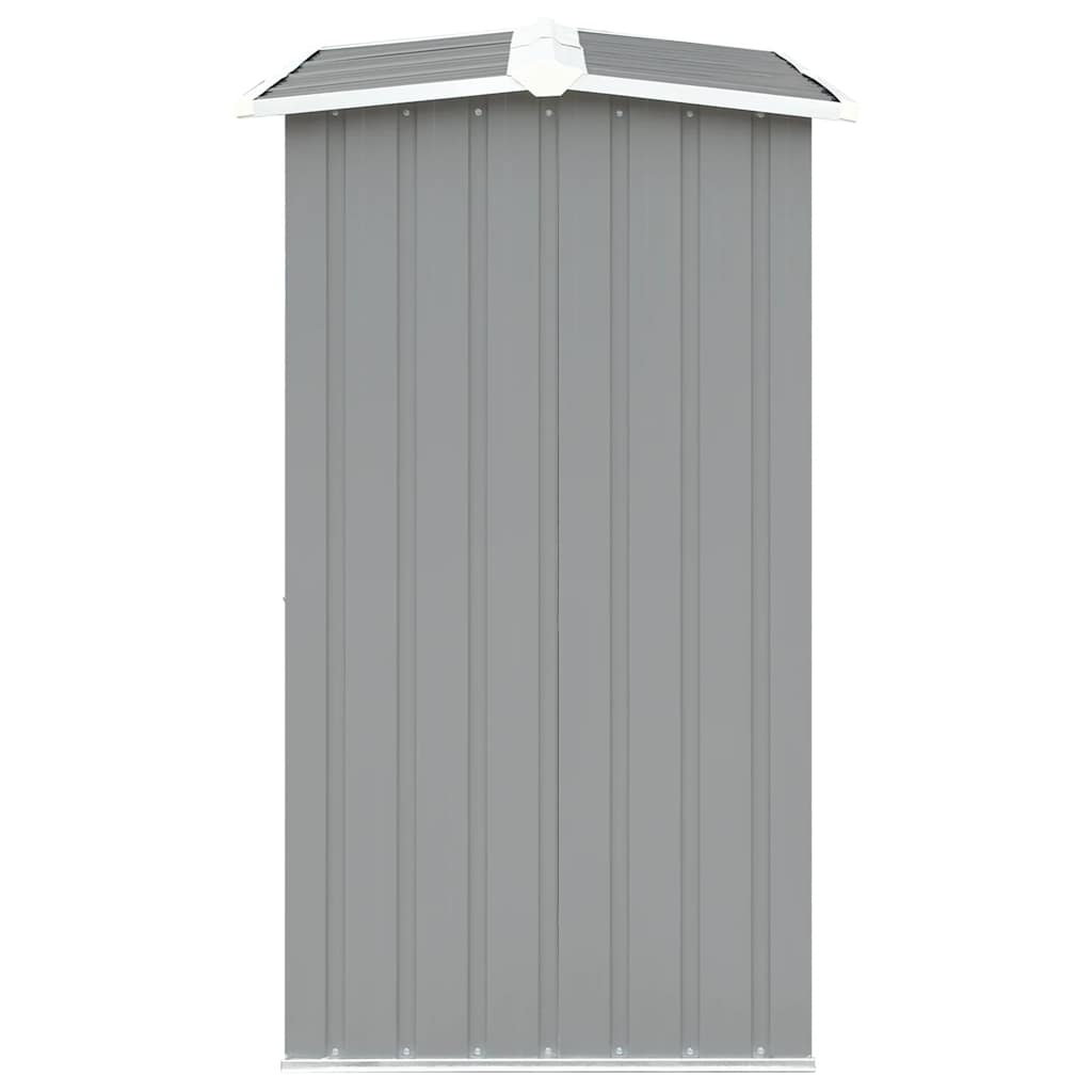 Υπόστεγο Αποθήκευσης Ξύλων Κήπου Γκρι 330x92x153 εκ. Ατσάλι