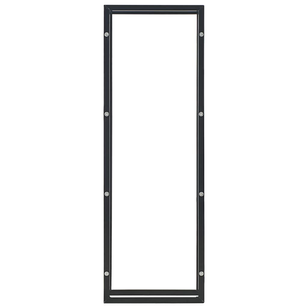 Ράφι Καυσόξυλων Μαύρο 50 x 20 x 150 εκ. Ατσάλινο