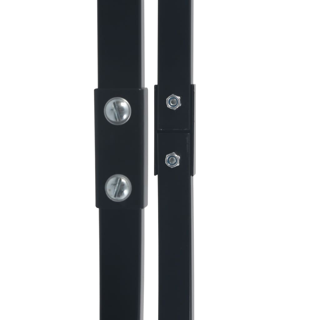 Ράφι Καυσόξυλων Μαύρο 80 x 25 x 100 εκ. Ατσάλινο