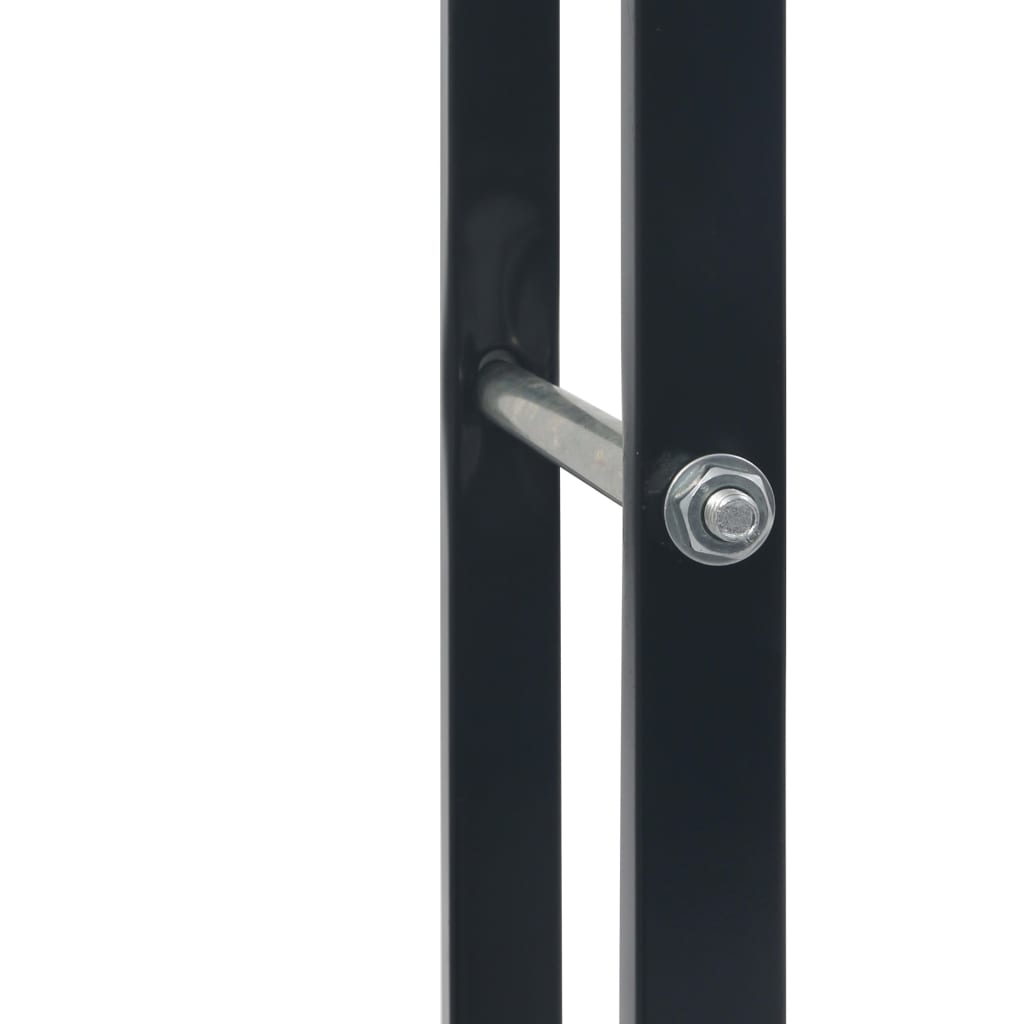 Ράφι Καυσόξυλων Μαύρο 80 x 25 x 100 εκ. Ατσάλινο