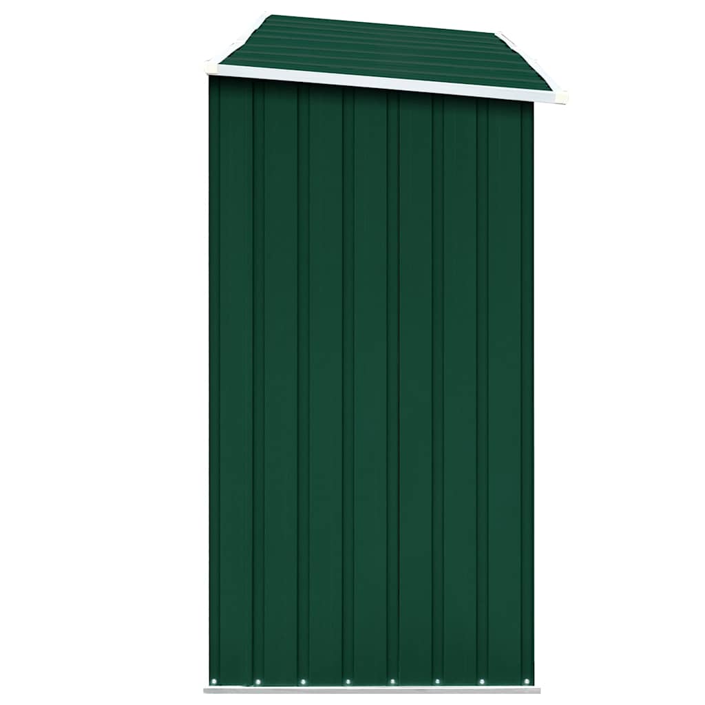 Υπόστεγο Αποθήκευσης Ξύλων Κήπου Πράσινο 330x84x152 εκ. Ατσάλι