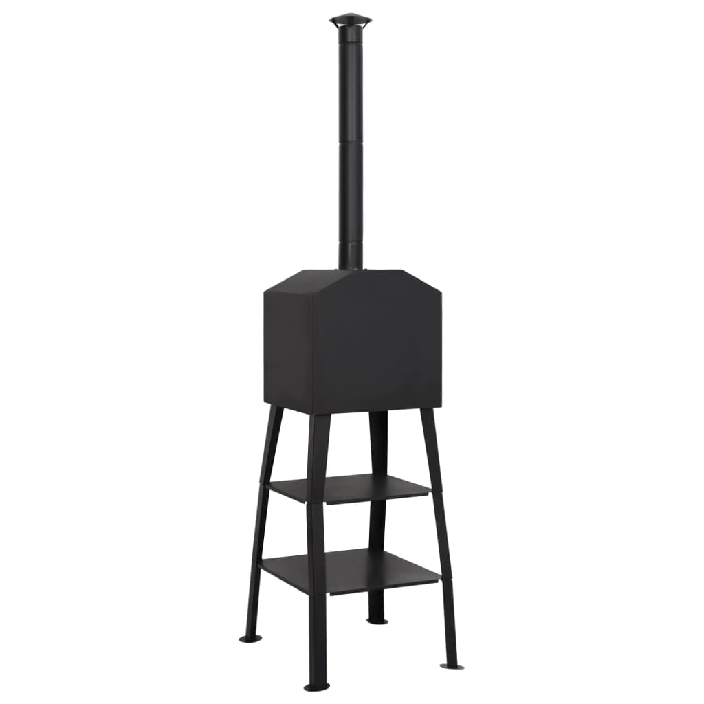 Φούρνος Πίτσας Υπαίθριος με Κάρβουνα με 2 Πυρότουβλα