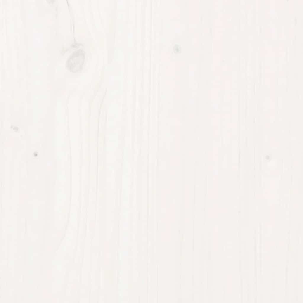 Ραφιέρα Καυσόξυλων Λευκό 108x64,5x78 εκ. από Μασίφ Ξύλο Πεύκου