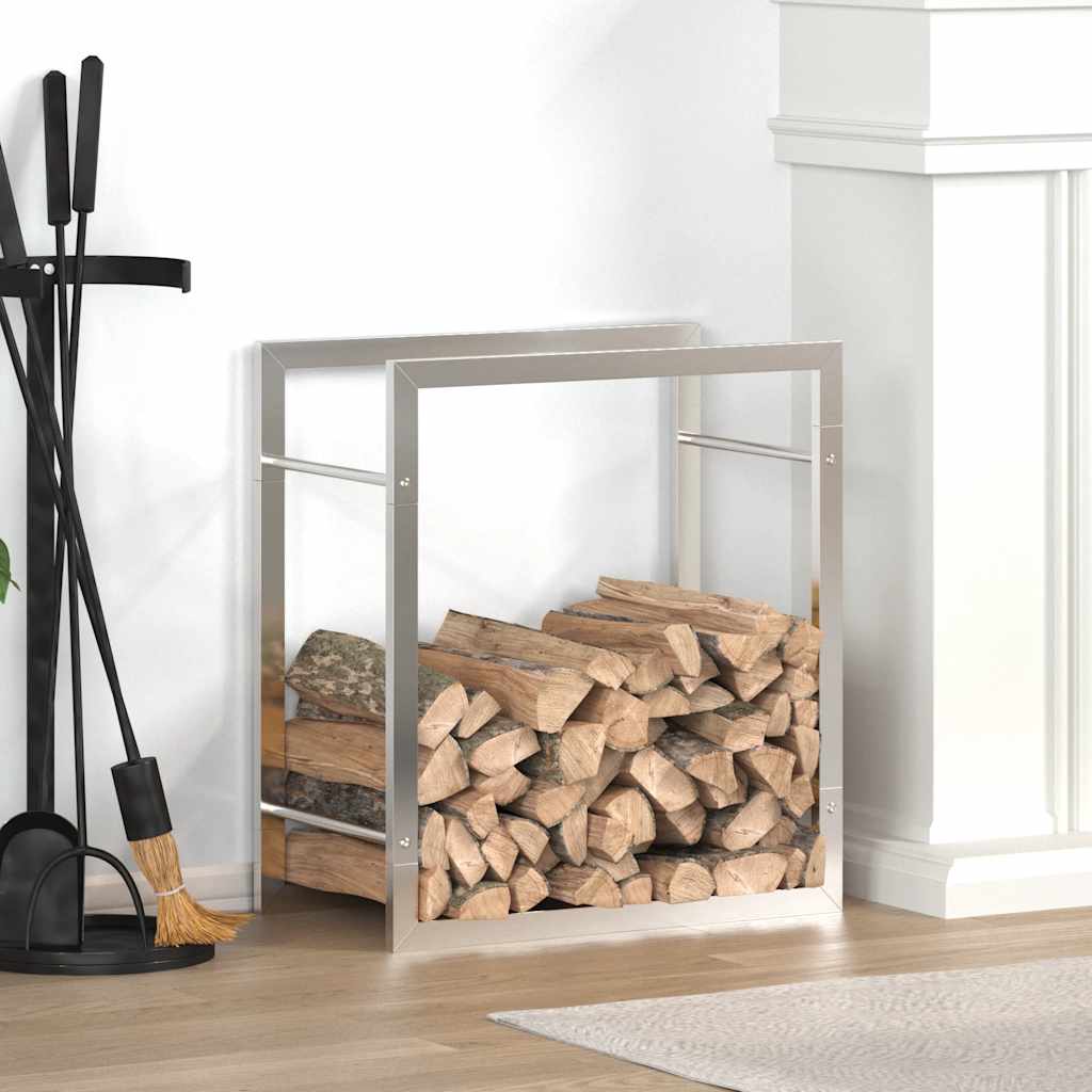 Ραφιέρα Καυσόξυλων 50 x 28 x 56 εκ. από Ανοξείδωτο ατσάλι