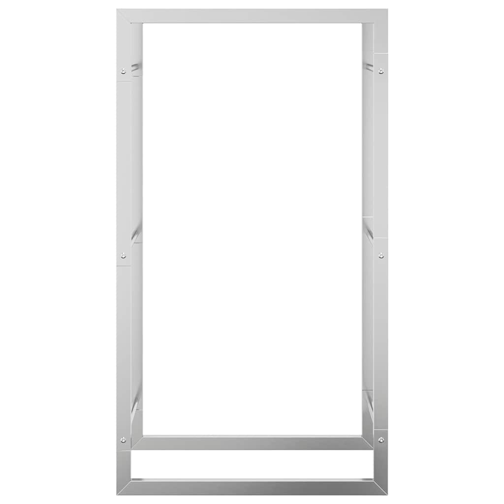 Ραφιέρα Καυσόξυλων 50x28x94 εκ. από Ανοξείδωτο ατσάλι