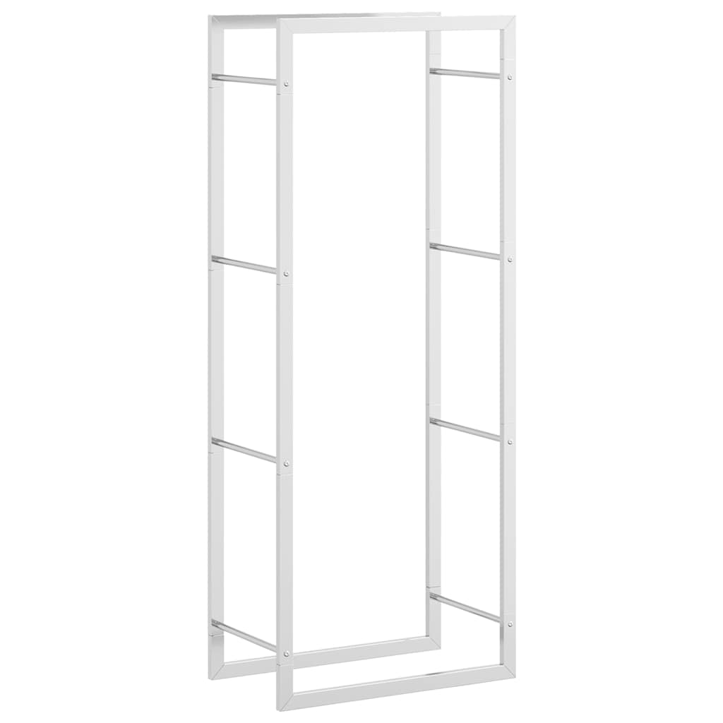 Ραφιέρα Καυσόξυλων 50x28x132 εκ. από Ανοξείδωτο ατσάλι