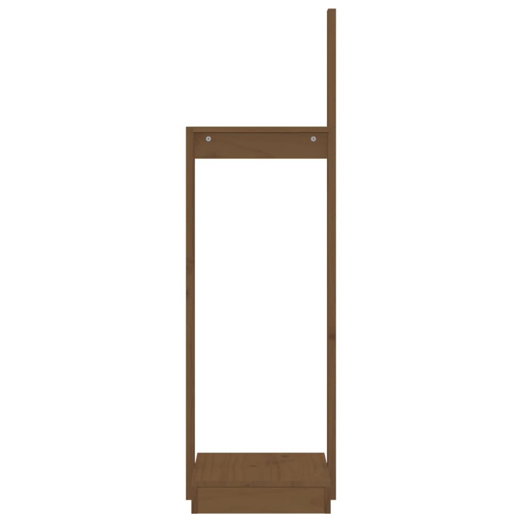 Ξυλοθήκη Καφέ μελί 33,5 x 30 x 110 εκ. από Μασίφ Ξύλο Πεύκου