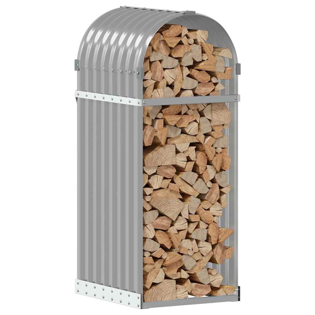 Ξυλοθήκη Ανοιχτό Γκρι 40x45x100 εκ. από Γαλβανισμένο Ατσάλι