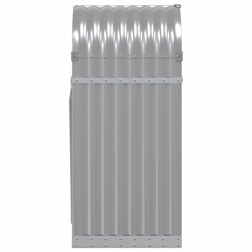 Ξυλοθήκη Ανοιχτό Γκρι 40x45x100 εκ. από Γαλβανισμένο Ατσάλι