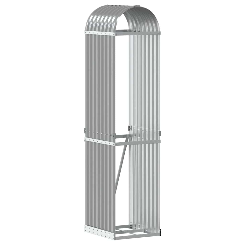 Ξυλοθήκη Ανοιχτό Γκρι 40x45x170 εκ. από Γαλβανισμένο Ατσάλι