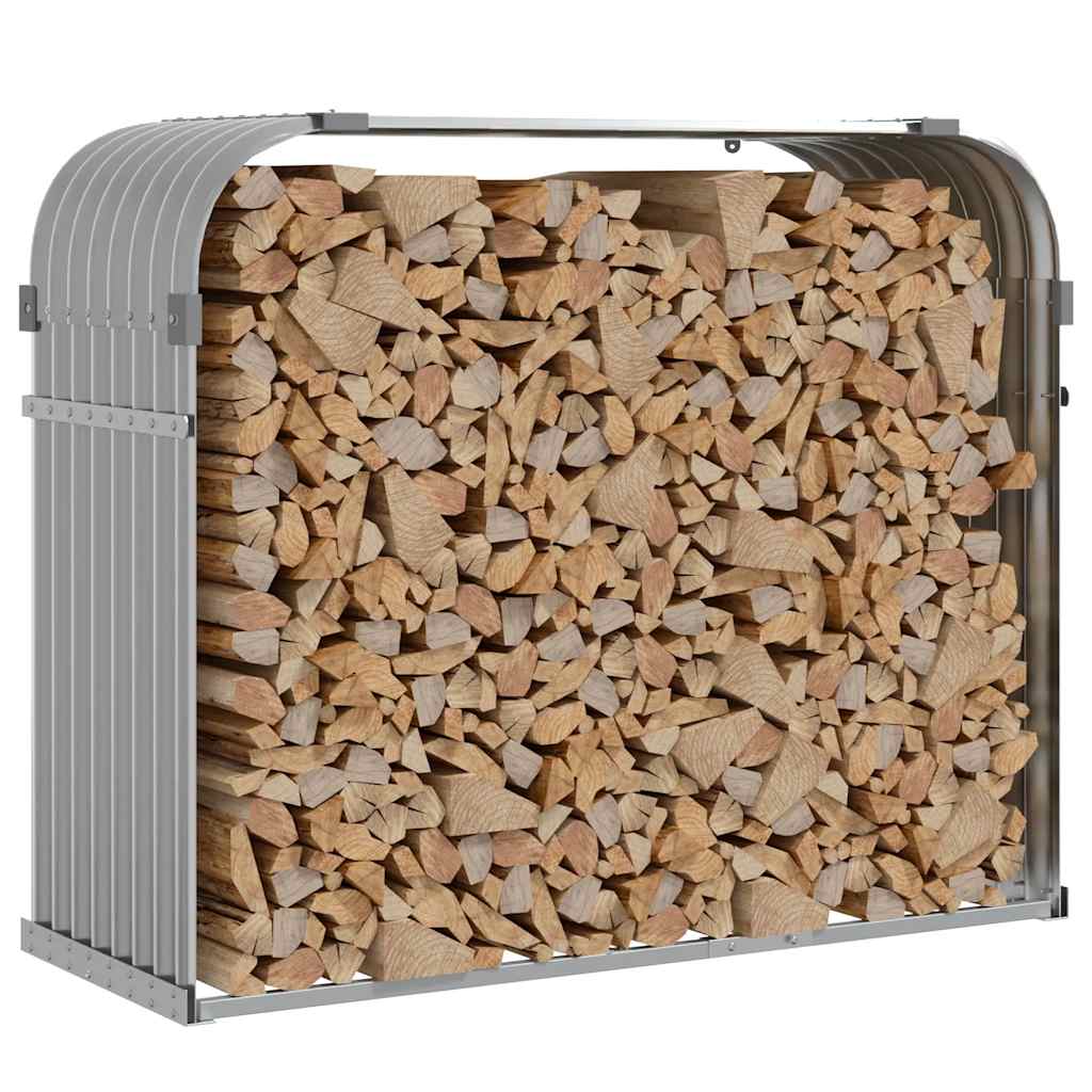 Ξυλοθήκη Αν. Γκρι 120x45x100 εκ. από Γαλβανισμένο Ατσάλι