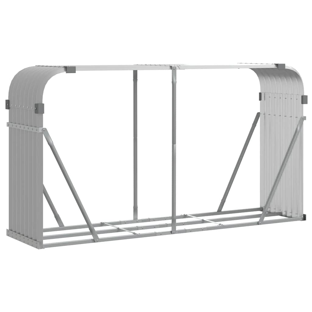 Ξυλοθήκη Αν. Γκρι 180 x 45 x 100 εκ. από Γαλβανισμένο Ατσάλι