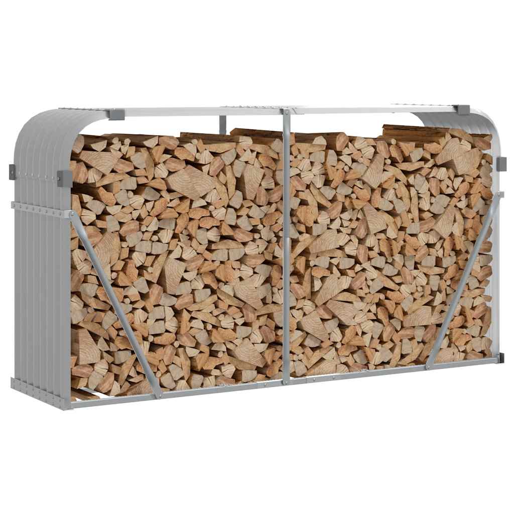 Ξυλοθήκη Αν. Γκρι 180 x 45 x 100 εκ. από Γαλβανισμένο Ατσάλι