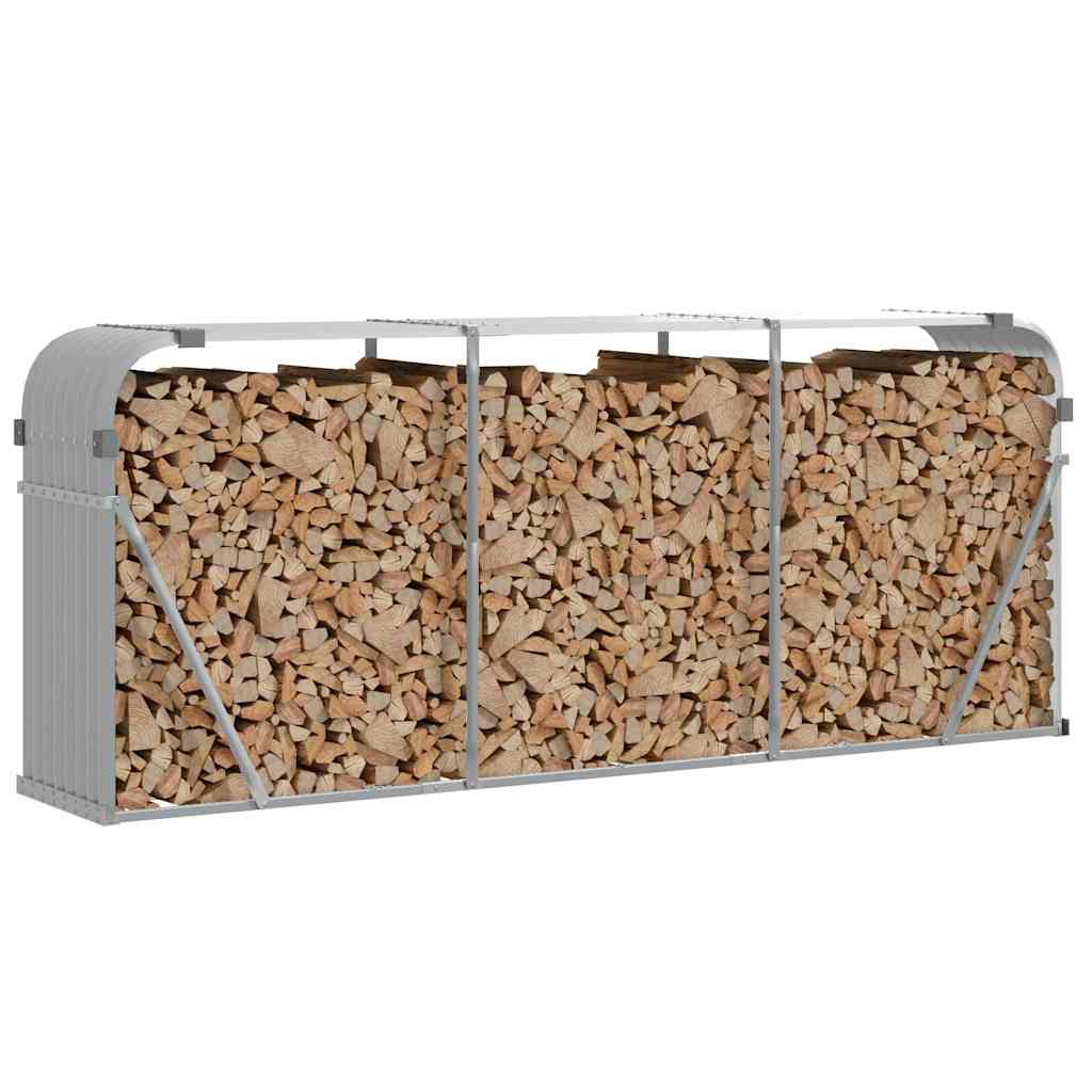 Ξυλοθήκη Αν. Γκρι 234 x 45 x 100 εκ. από Γαλβανισμένο Ατσάλι