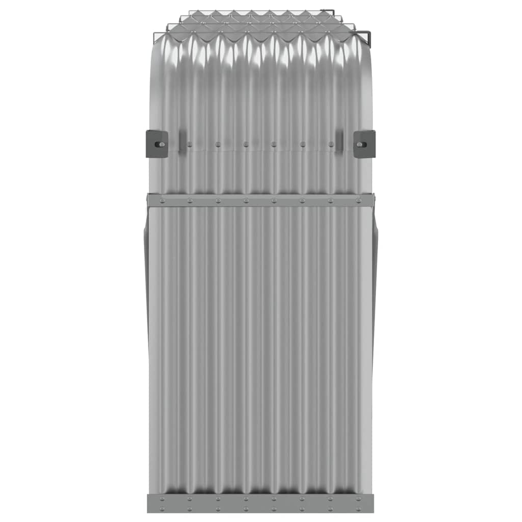 Ξυλοθήκη Αν. Γκρι 234 x 45 x 100 εκ. από Γαλβανισμένο Ατσάλι