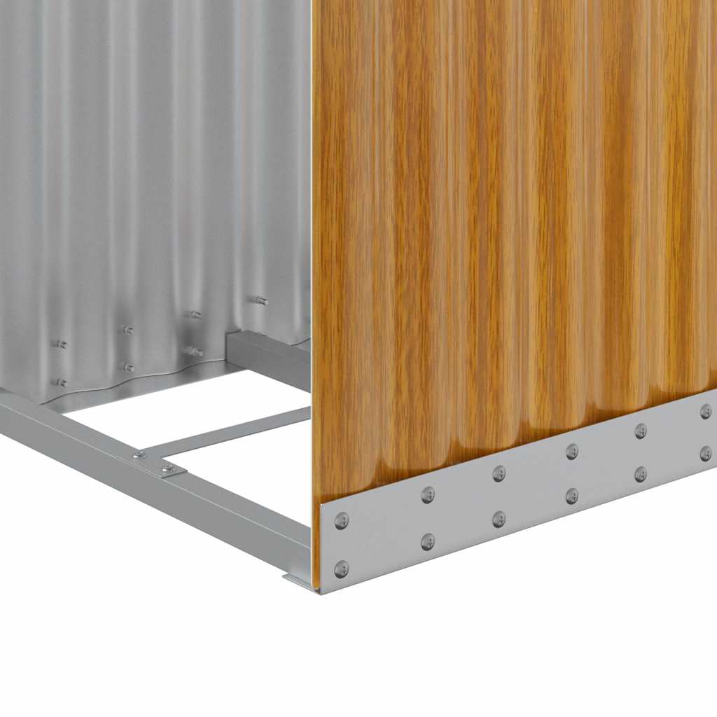 Ξυλοθήκη Ξύλινη Όψη 40x45x100 εκ. από Γαλβανισμένο Ατσάλι