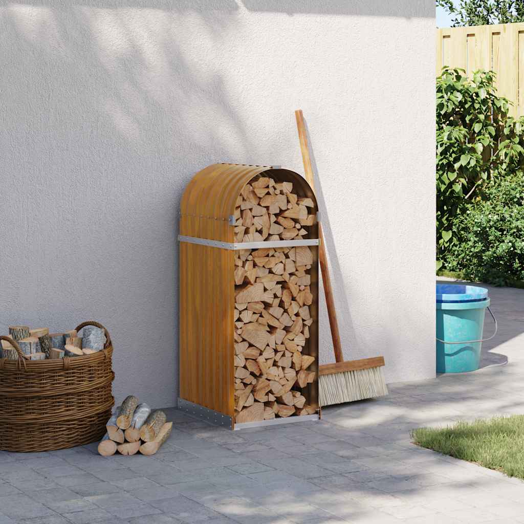 Ξυλοθήκη Ξύλινη Όψη 40x45x100 εκ. από Γαλβανισμένο Ατσάλι