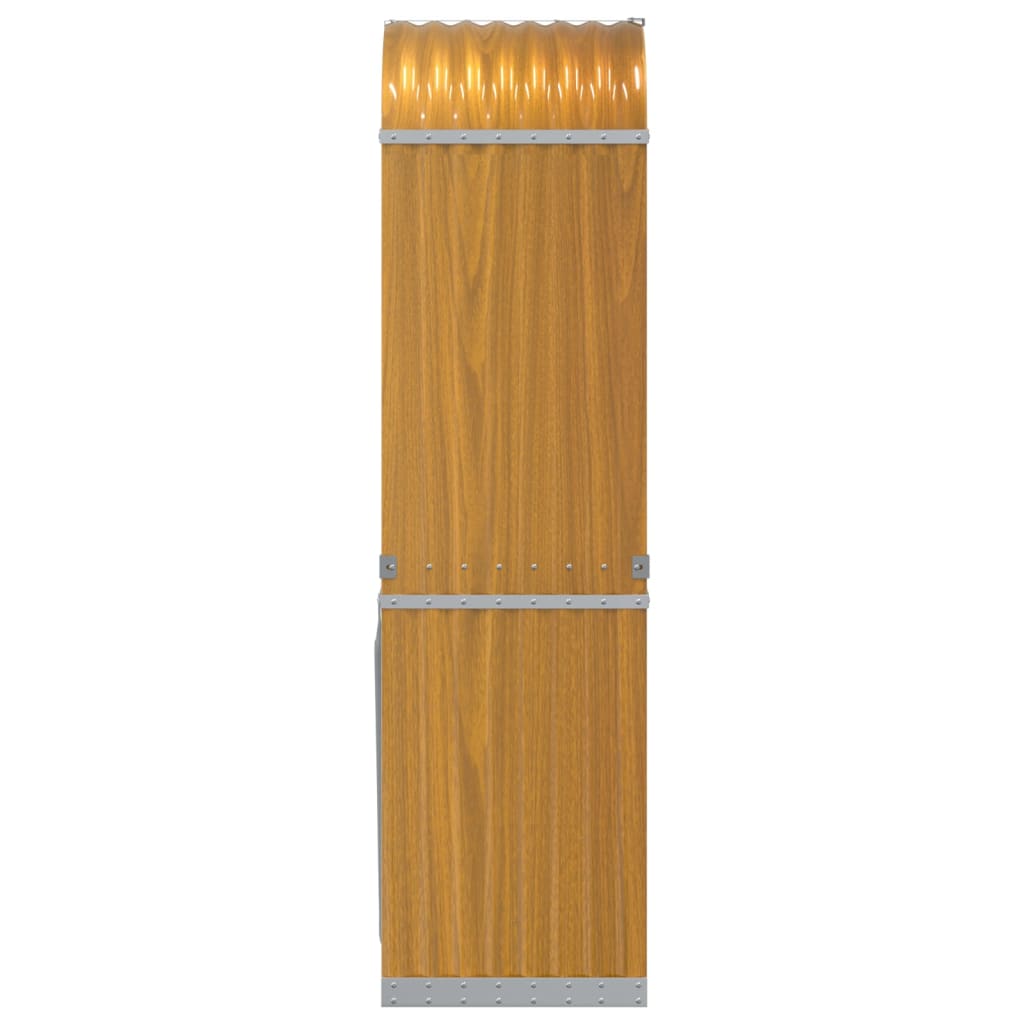 Ξυλοθήκη Ξύλινη Όψη 40x45x170 εκ. από Γαλβανισμένο Ατσάλι