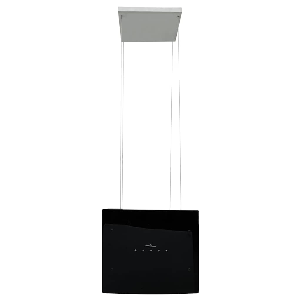 Απορροφητήρας Νησίδα με Αισθητήρα Αφής LCD από Ψημένο Γυαλί