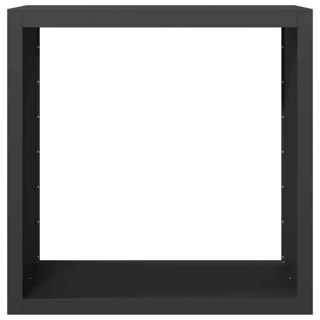 Ράφι Καυσόξυλων Μαύρο 100x40x100 εκ. Ατσάλινο
