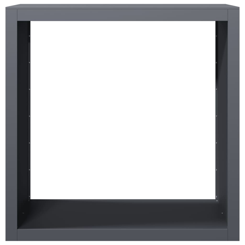 Ράφι Καυσόξυλων Ανθρακί 100x40x100 εκ. Ατσάλινο