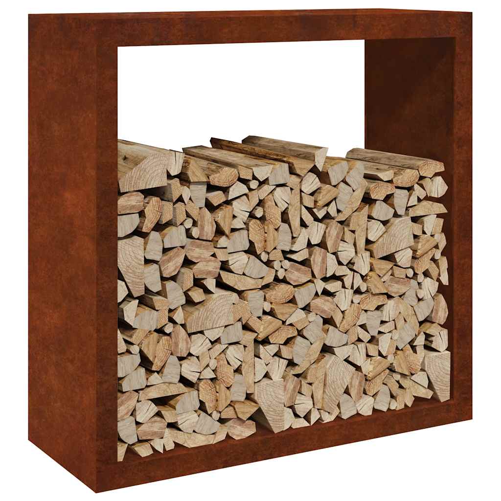 Ράφι για καυσόξυλα  100x40x100 cm Ατσάλι σκληρυθέν στον αέρα