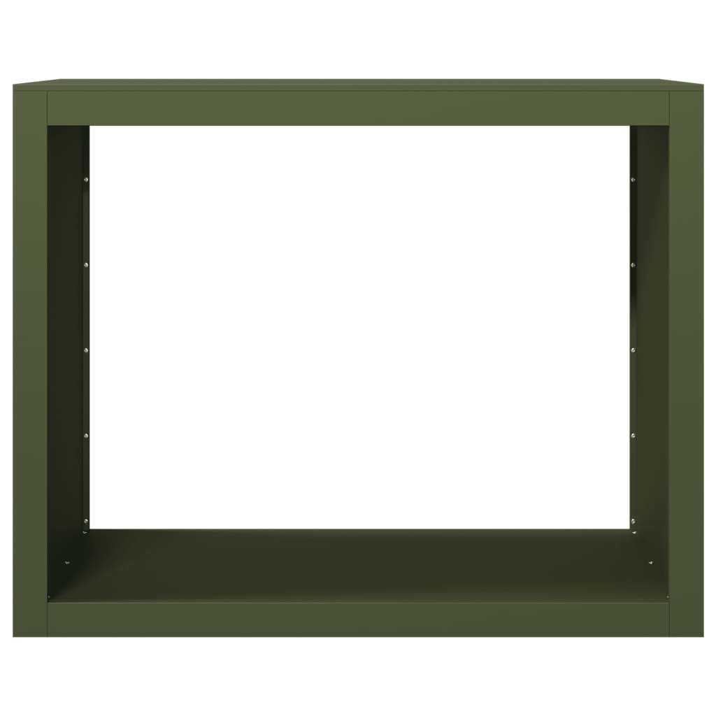 Ράφι Καυσόξυλων Πράσινη 100x40x80 εκ. Ατσάλινο
