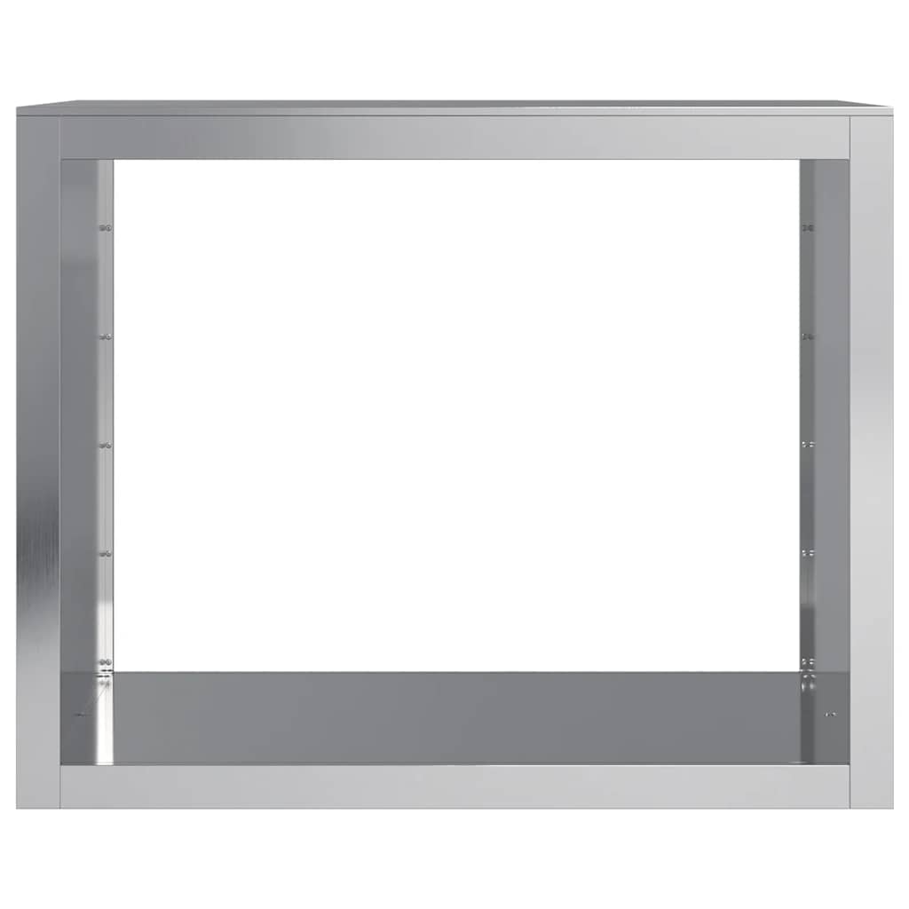 Ράφι Καυσόξυλων 100x40x80 εκ. Γαλβανιζέ Ατσάλι