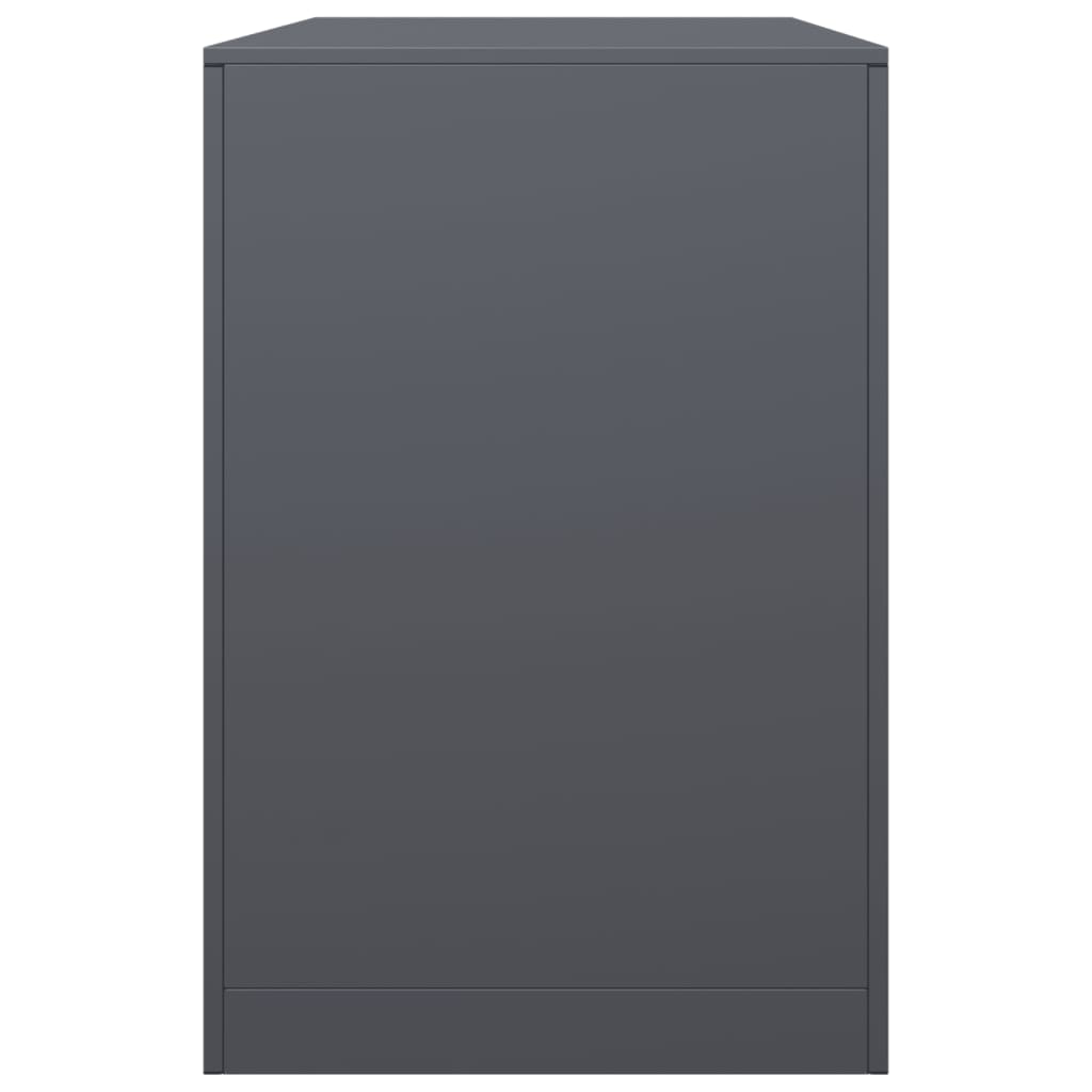 Ράφι Καυσόξυλων Ανθρακί 100x40x60 εκ. Ατσάλινο