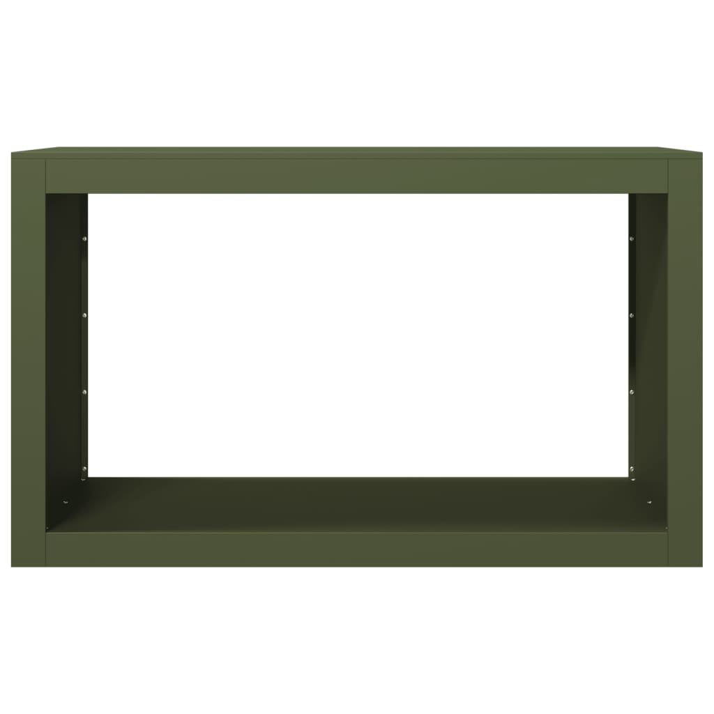 Ράφι Καυσόξυλων Πράσινη 100x40x60 εκ. Ατσάλινο