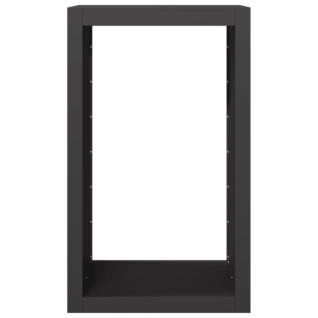 Ράφι Καυσόξυλων Μαύρο 60x40x100 εκ. Ατσάλινο
