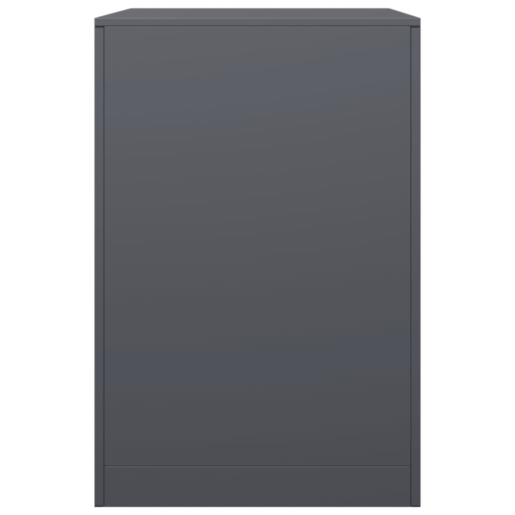 Ράφι Καυσόξυλων Ανθρακί 60x40x60 εκ. Ατσάλινο