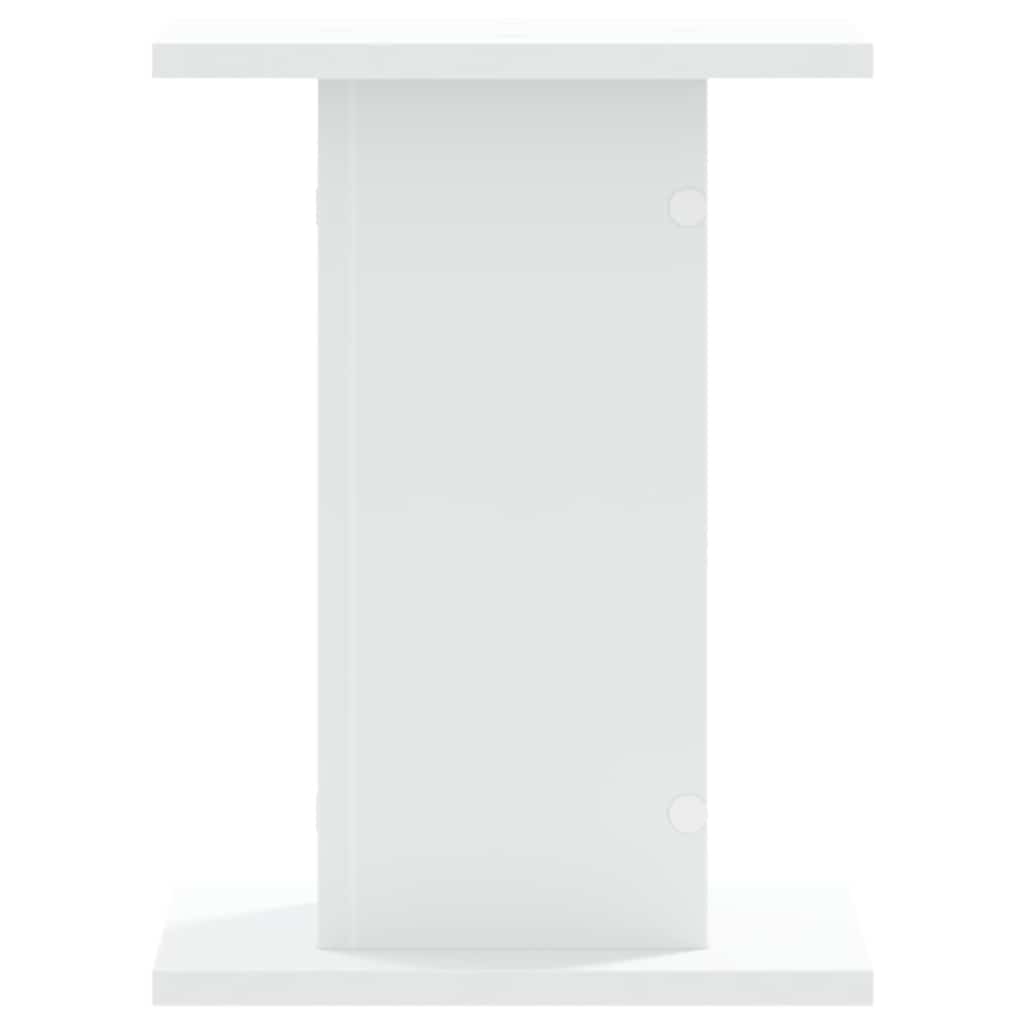 Βάσεις Ηχείων 2 Τεμ. Λευκή 30x30x40 εκ. Επεξ. Ξύλο