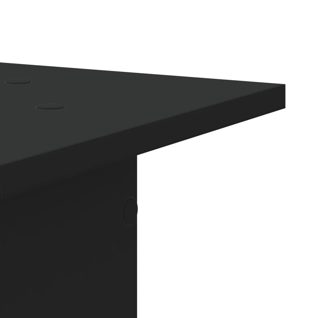 Βάσεις Ηχείων 2 Τεμ. Μαύρες 30x30x40 εκ. Επεξ. Ξύλο