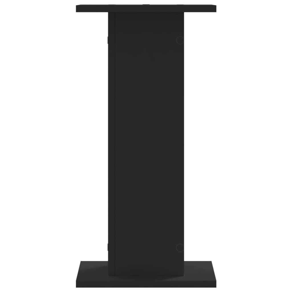 Βάσεις Ηχείων 2 Τεμ. Μαύρες 30x30x60 εκ. Επεξ. Ξύλο