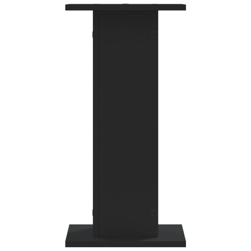 Βάσεις Ηχείων 2 Τεμ. Μαύρες 30x30x60 εκ. Επεξ. Ξύλο