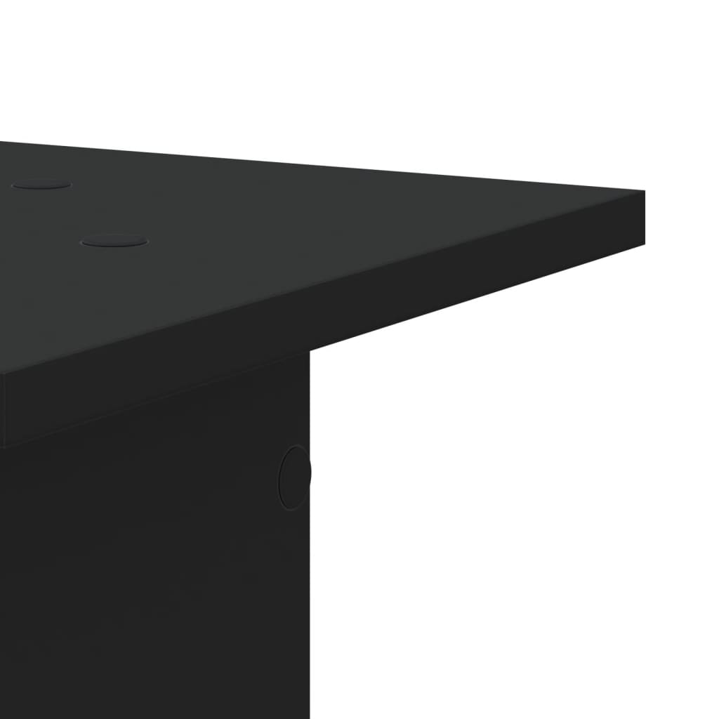 Βάσεις Ηχείων 2 Τεμ. Μαύρες 30x30x60 εκ. Επεξ. Ξύλο