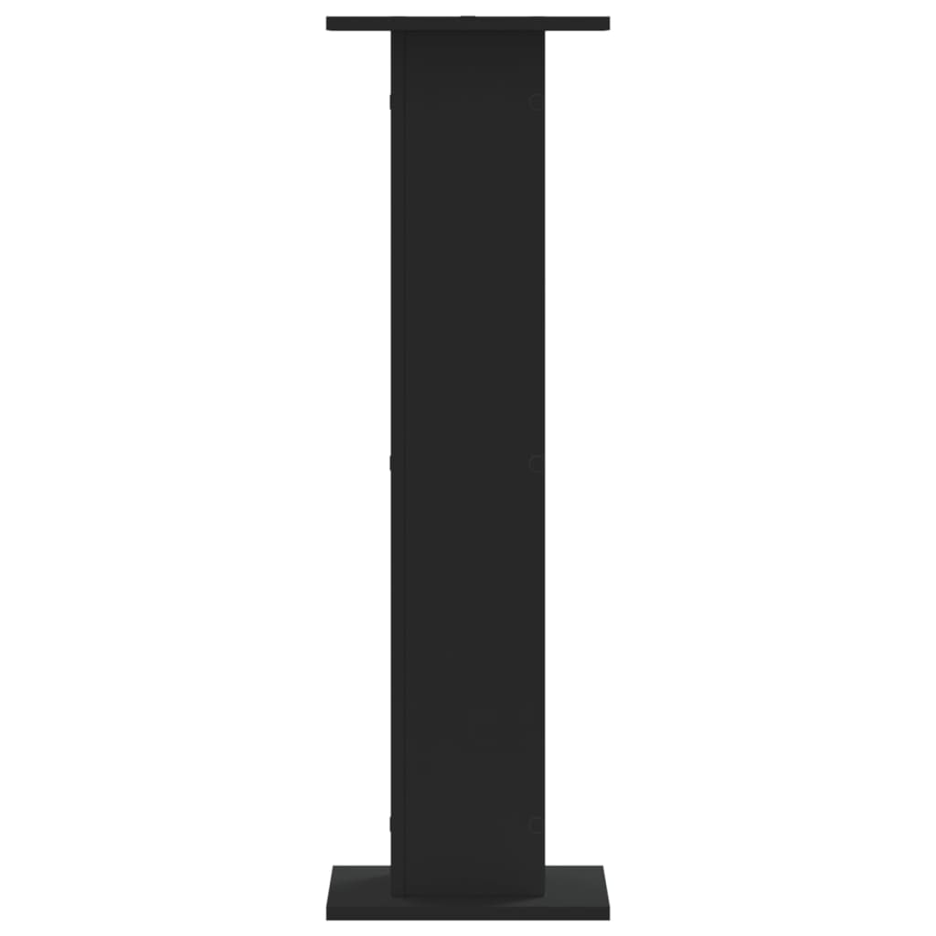 Βάσεις Ηχείων 2 Τεμ. Μαύρες 30x30x95 εκ. Επεξ. ΞύλοΞύλο δρυός