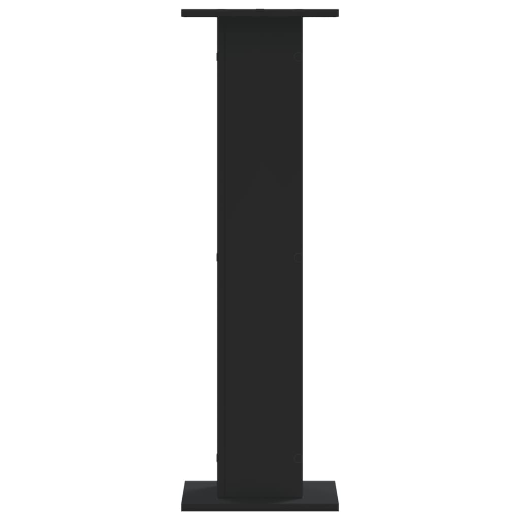 Βάσεις Ηχείων 2 Τεμ. Μαύρες 30x30x95 εκ. Επεξ. ΞύλοΞύλο δρυός