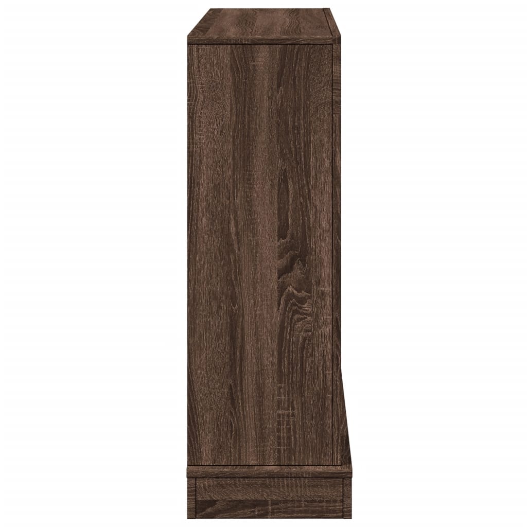 Πλαίσιο Τζακιού Καφέ Δρυς 100x30x87,5 εκ. από Επεξ. Ξύλο