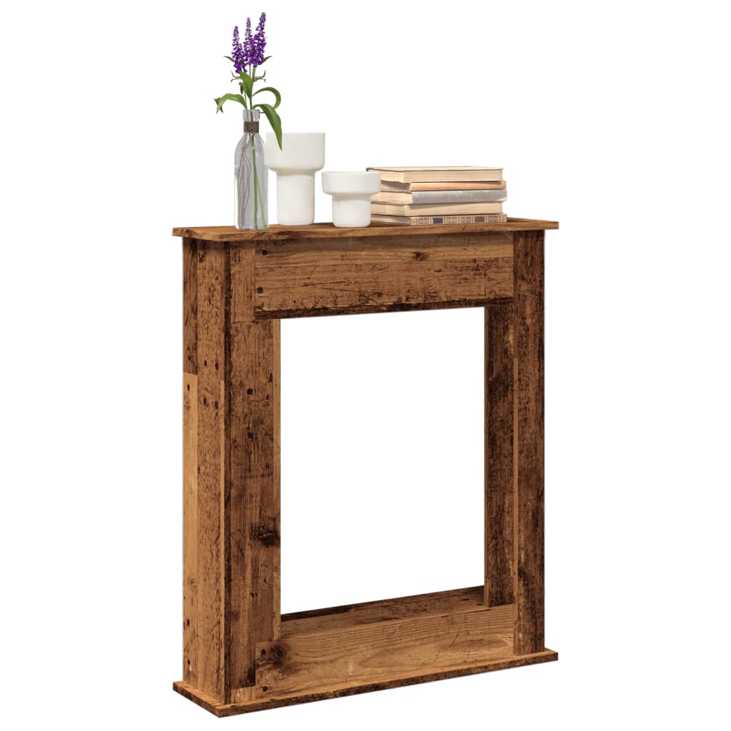 Πλαίσιο Τζακιού Όψη Παλαιού Ξύλου 75x20x87,5 εκ. Επεξ. Ξύλο