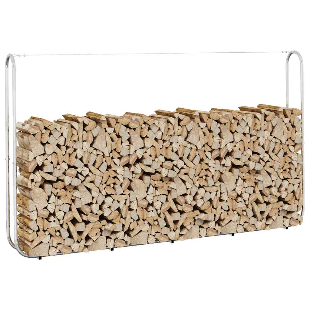 Ράφι Καυσόξυλων 250x25x150 εκ. Γαλβανιζέ Ατσάλι