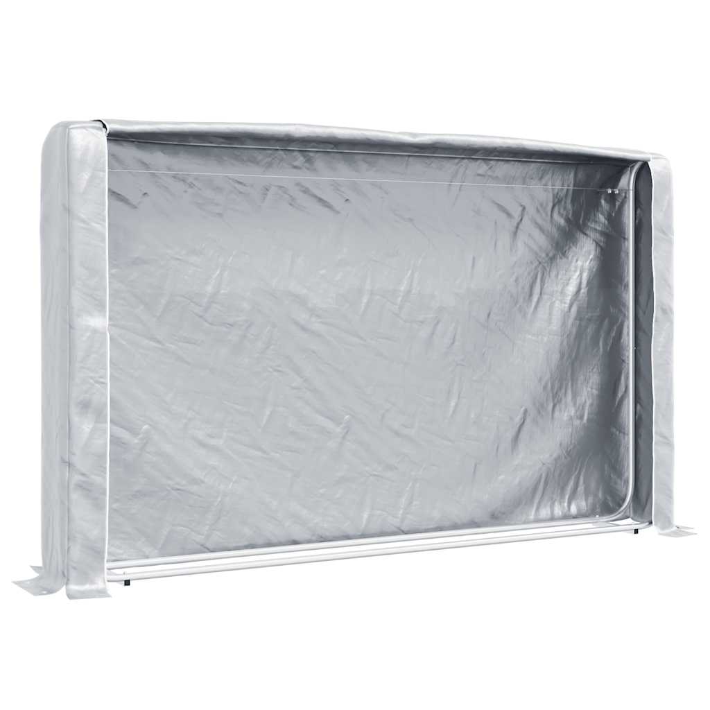 Ράφι για καυσόξυλα με κάλυμμα βροχής Γαλβανισμένος χάλυβας