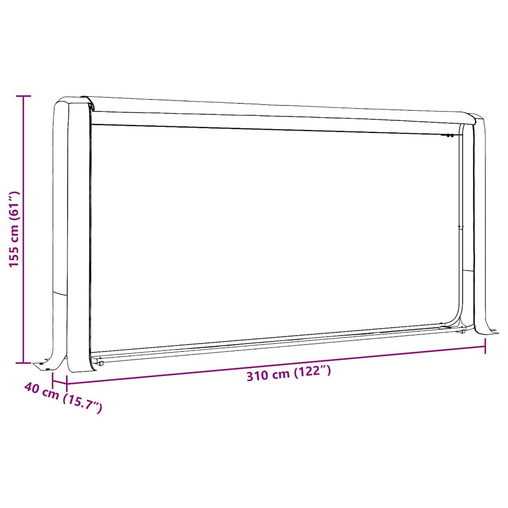 Ράφι για καυσόξυλα με κάλυμμα βροχής Γαλβανισμένος χάλυβας