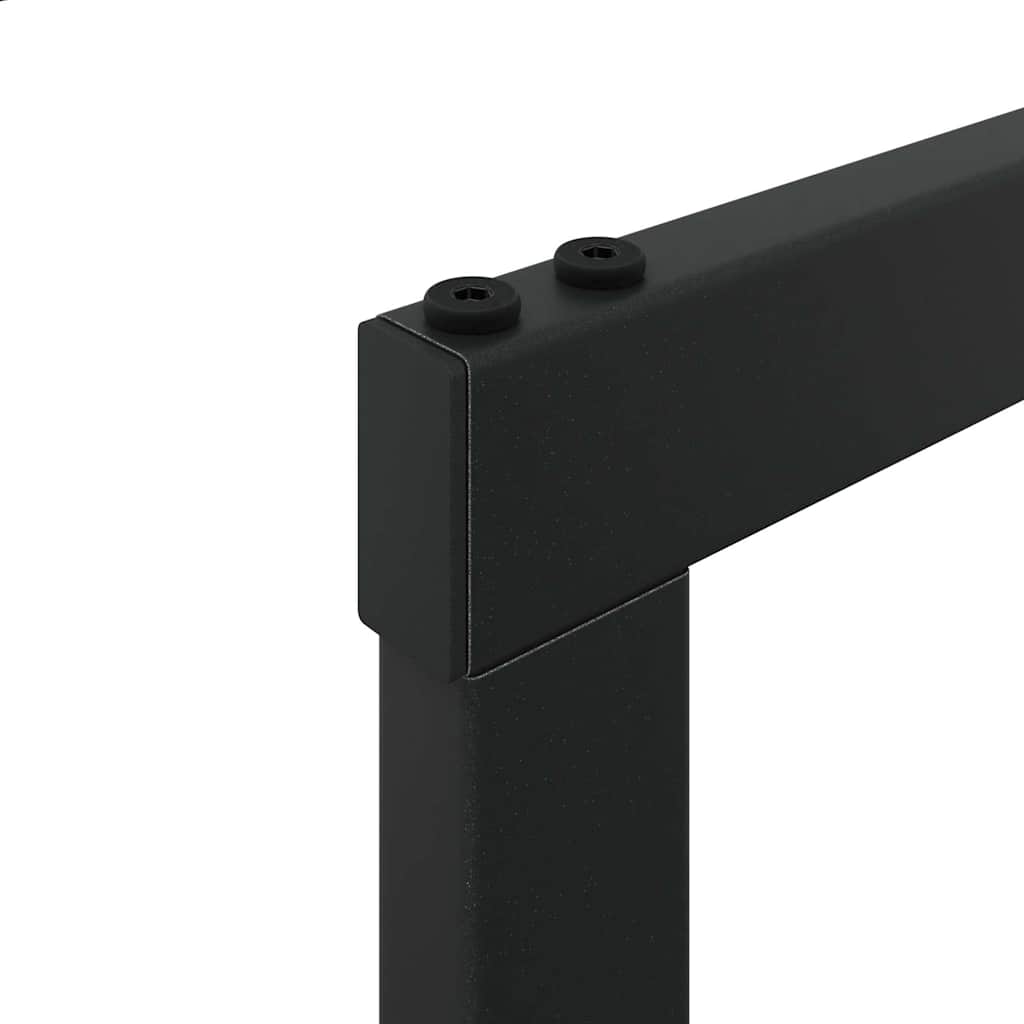 Ράφι για καυσόξυλα Μαύρο 100x30x209 cm Χάλυβας